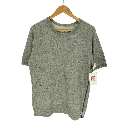 レイニングチャンプ REIGNING CHAMP カナダ製 ロゴワッペン カラーステッチ S/S カットソートレーナー メンズ import:M